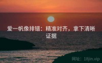 爱一帆像排错：精准对齐，拿下清晰证据