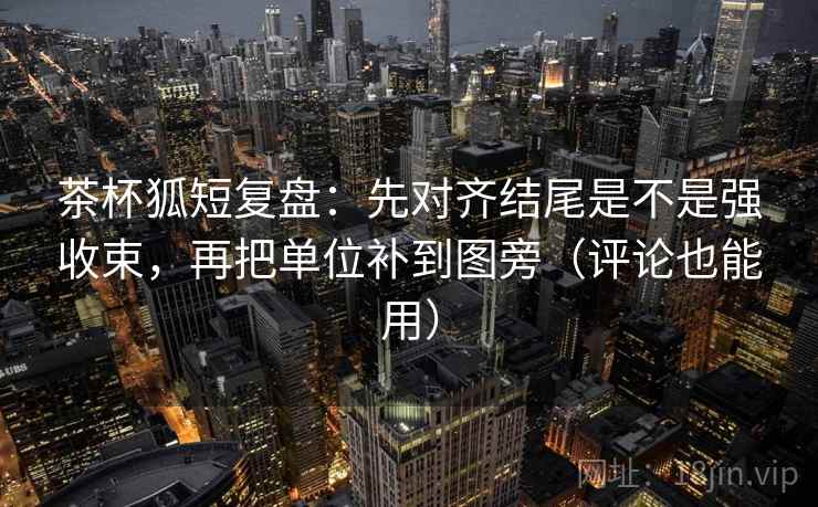 茶杯狐短复盘：先对齐结尾是不是强收束，再把单位补到图旁（评论也能用）